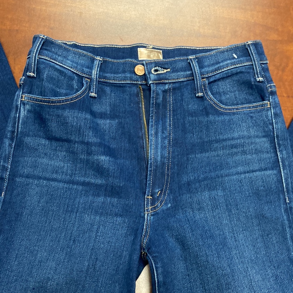 MOTHER Dark Blue Denim Jeans - Picture 12 of 14
